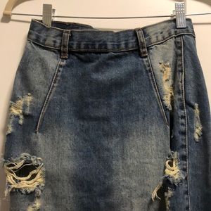 One Teaspoon Skirts - One teaspoon jean pencil skirt. One Teaspoon Skirts - One teaspoon jean pencil skirt.